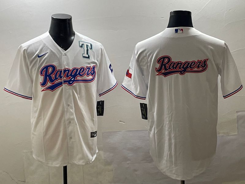 Men Texas Rangers Blank White Game 2025 Nike MLB Jersey style 11